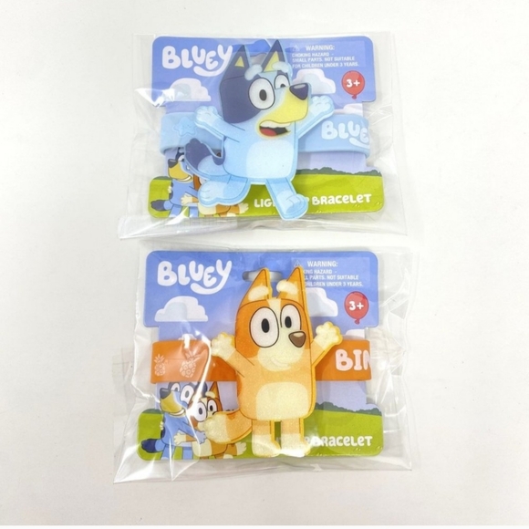 Spirit Halloween Bluey Bingo Rubber Light-Up Bracelet - Picture 1 of 6